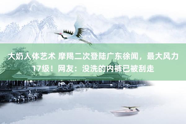 大奶人体艺术 摩羯二次登陆广东徐闻，最大风力17级！网友：没洗的内裤已被刮走