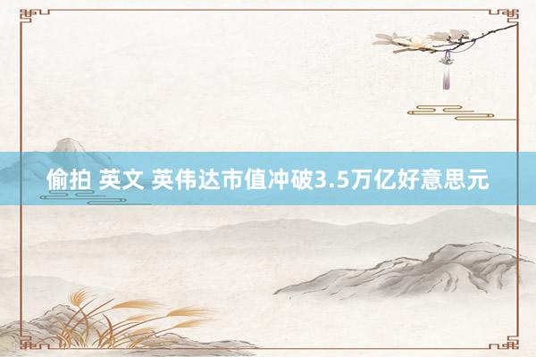 偷拍 英文 英伟达市值冲破3.5万亿好意思元